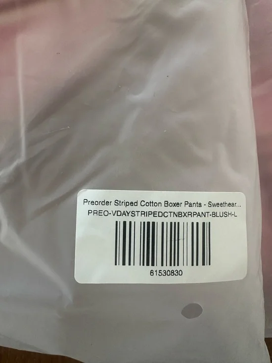 Parke Pink Striped Lounge Set - Picture 5 of 5